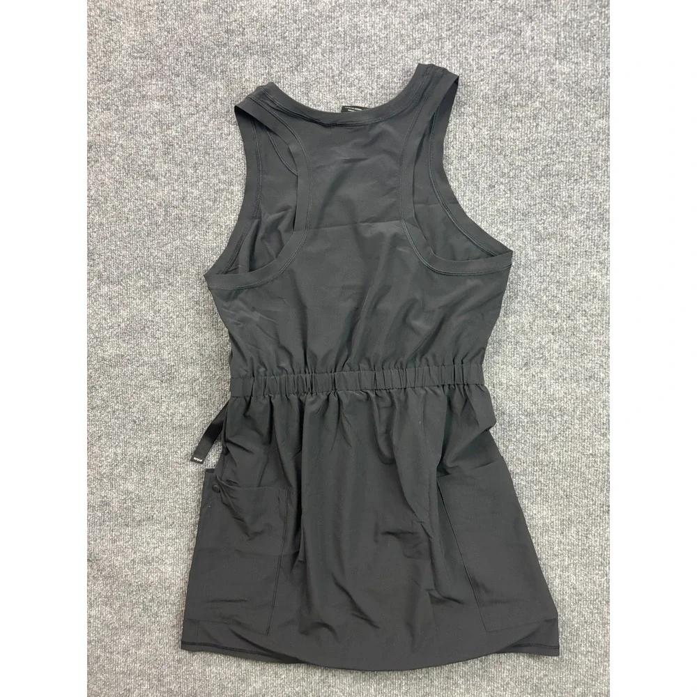 Prana Alana Dress Womens Small Black Belted Sleeveless Hiking Activewear